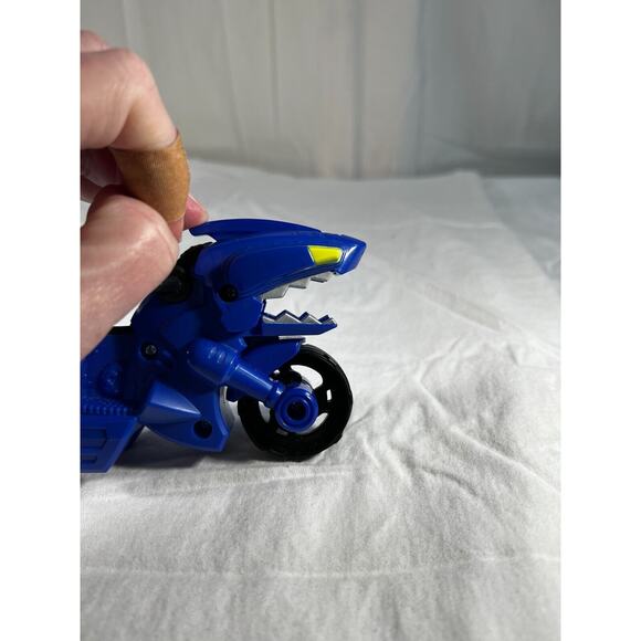 Power Rangers Shark Cycle Playskool Heroes Blue Motorcycle Only Hasbro V-3625C - Picture 12 of 12